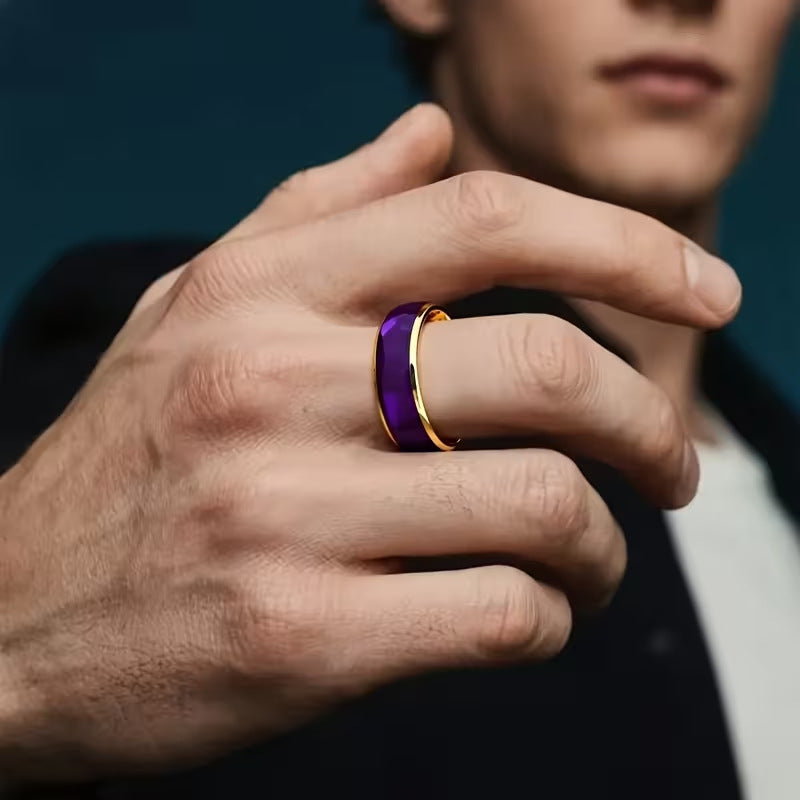 Durable Charming Trendy Versatile Purple Shell Ring