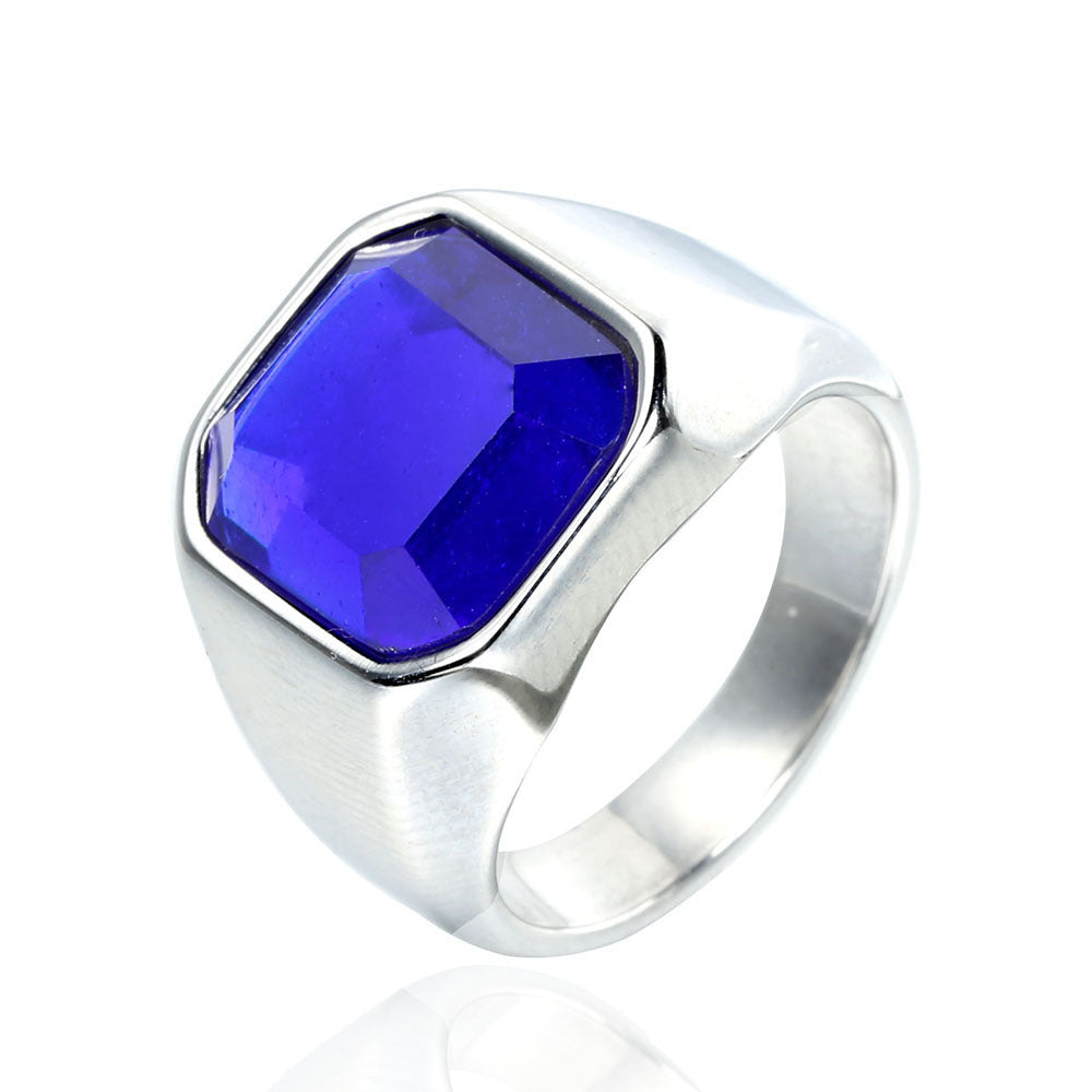 Men's Thailand Retro Distressed Personalized Titanium Steel Ring