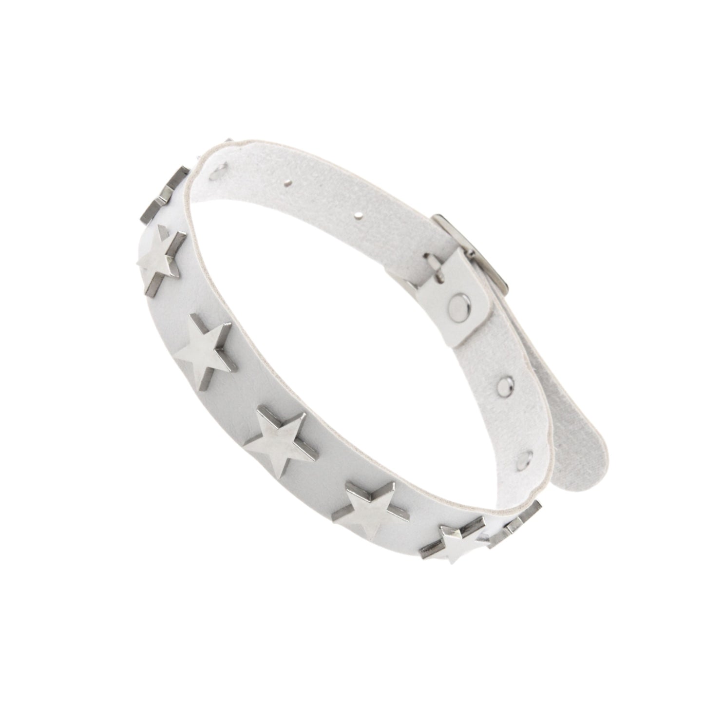 Gothic Punk Leather Female Five-pointed Star Couple Collar