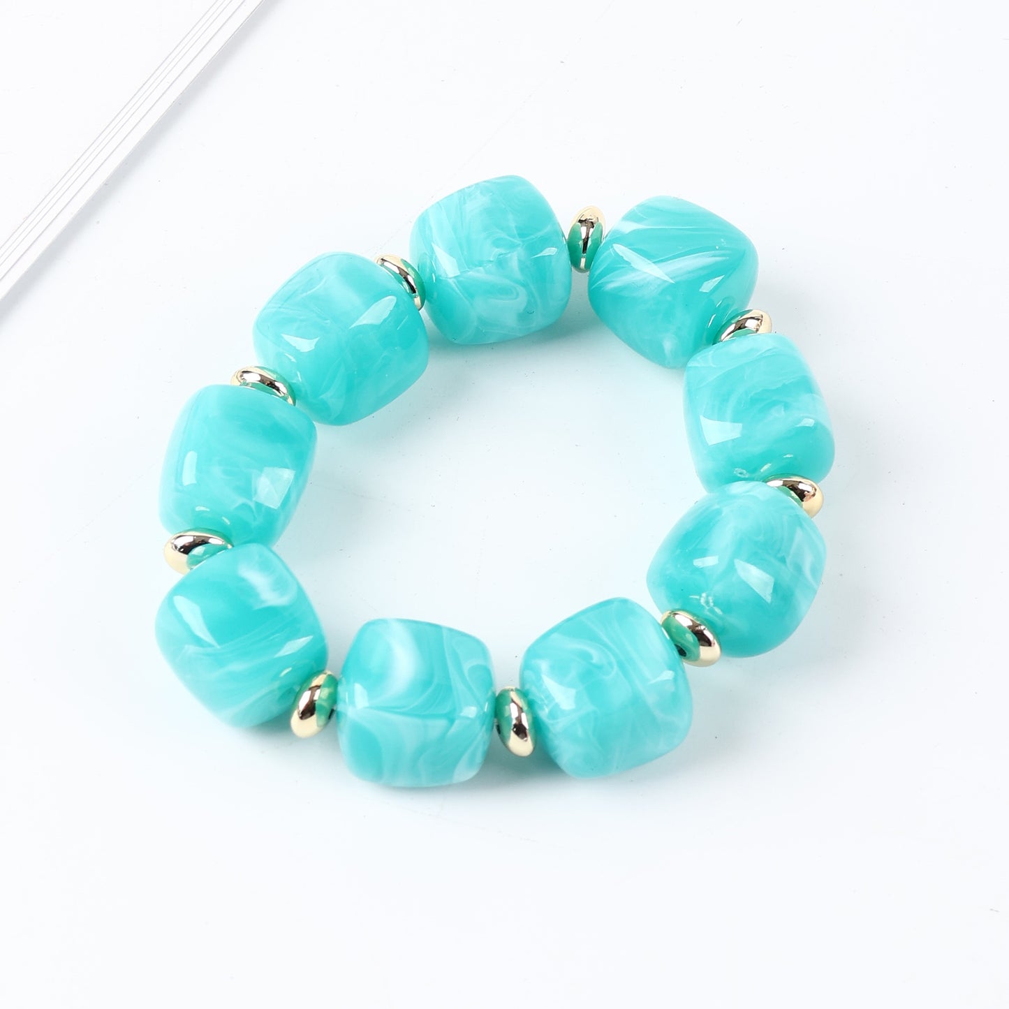 Style Female Niche Acrylic Geometric Solid Bracelet