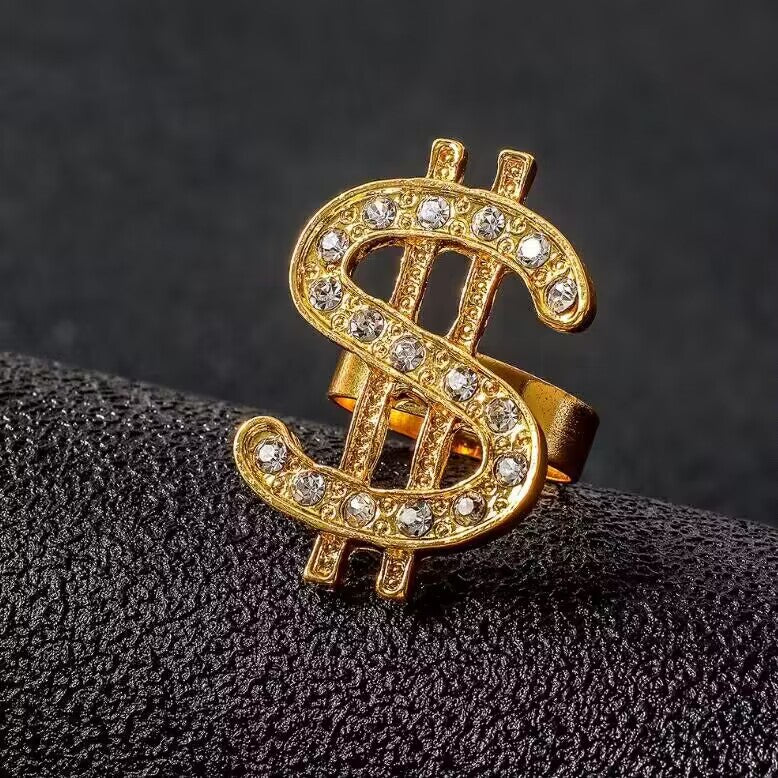 Men's Activity Dollar Hipster Party Dress Up Rings
