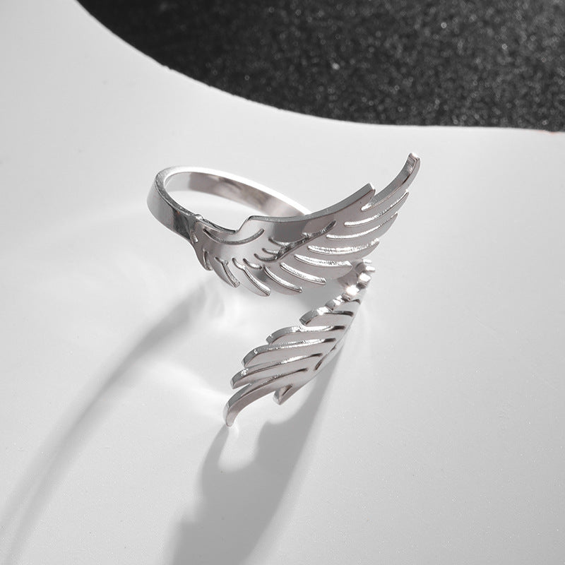 Simple Style Open Adjustable Stainless Steel Rings