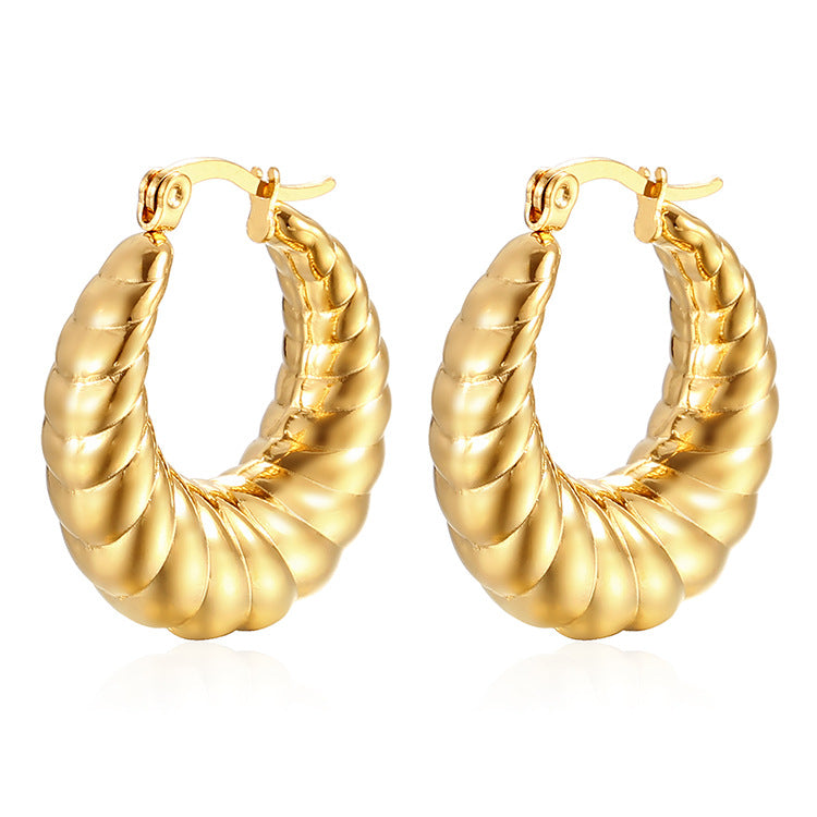 Women's & Men's Design Sense Niche Unique Style Trendy Essential Stainless Earrings