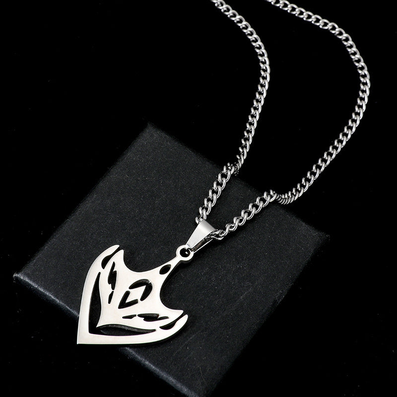 Women's & Men's Fashion Mask Titanium Steel Two-dimensional Original God Surrounding The Pendants