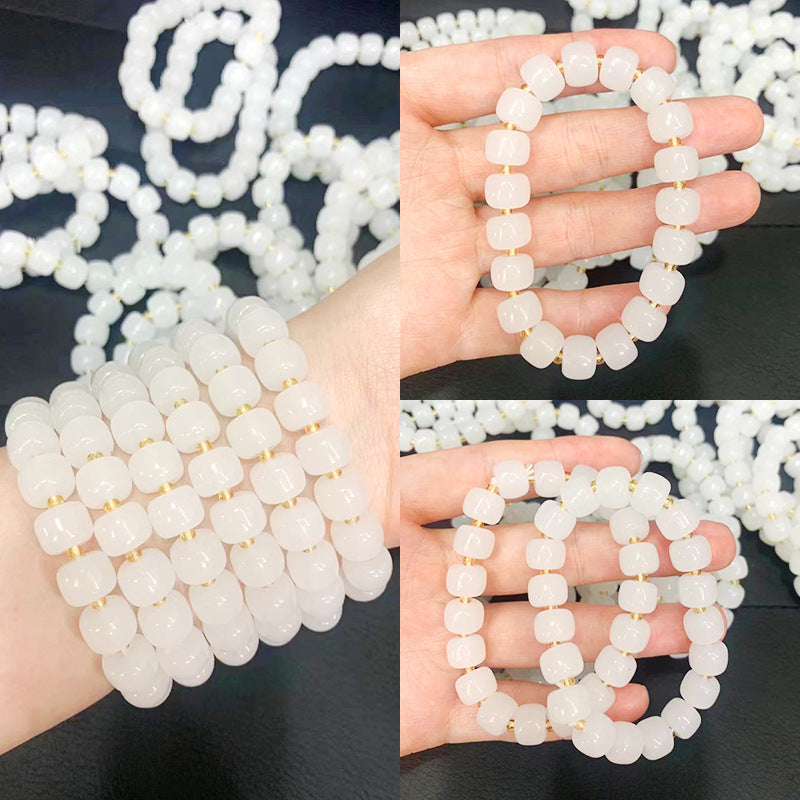Imitation Jade Deep Love Han Bai Simple Elegant Sweet Live Bracelets