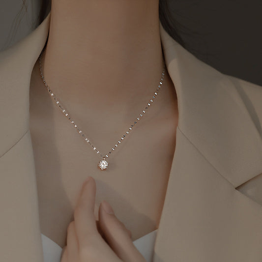 Women's Zircon For Simple Light Luxury Niche Design Clavicle Necklace