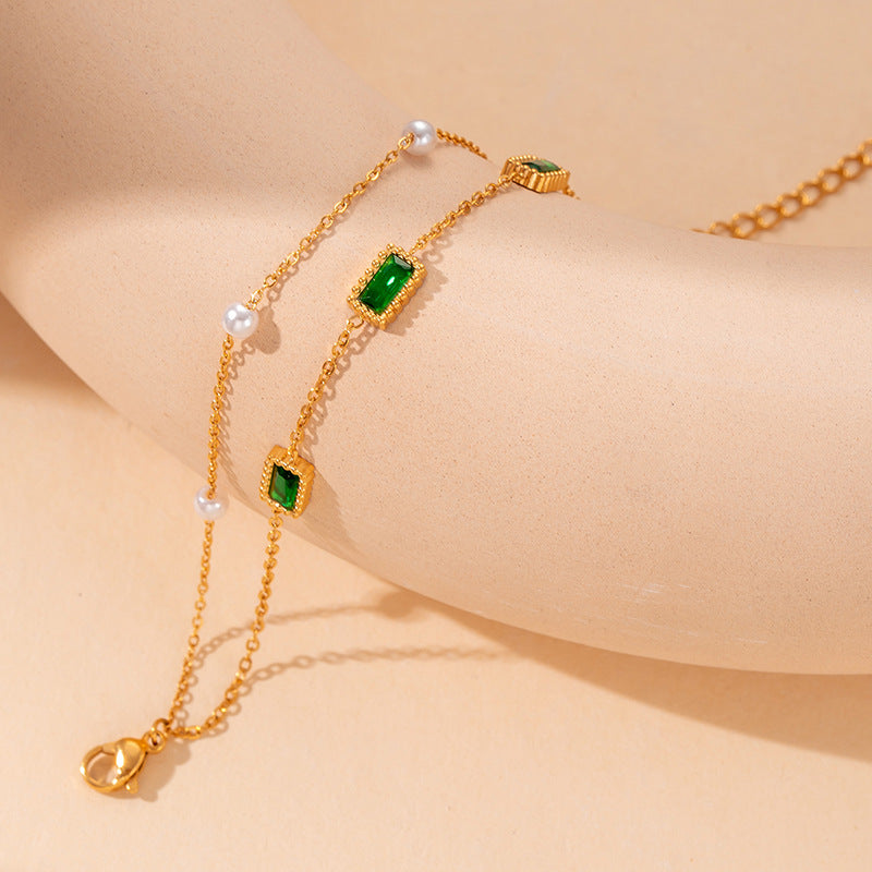 Women's Steel Fashion Retro Titanium High-grade Simple Graceful Bracelet