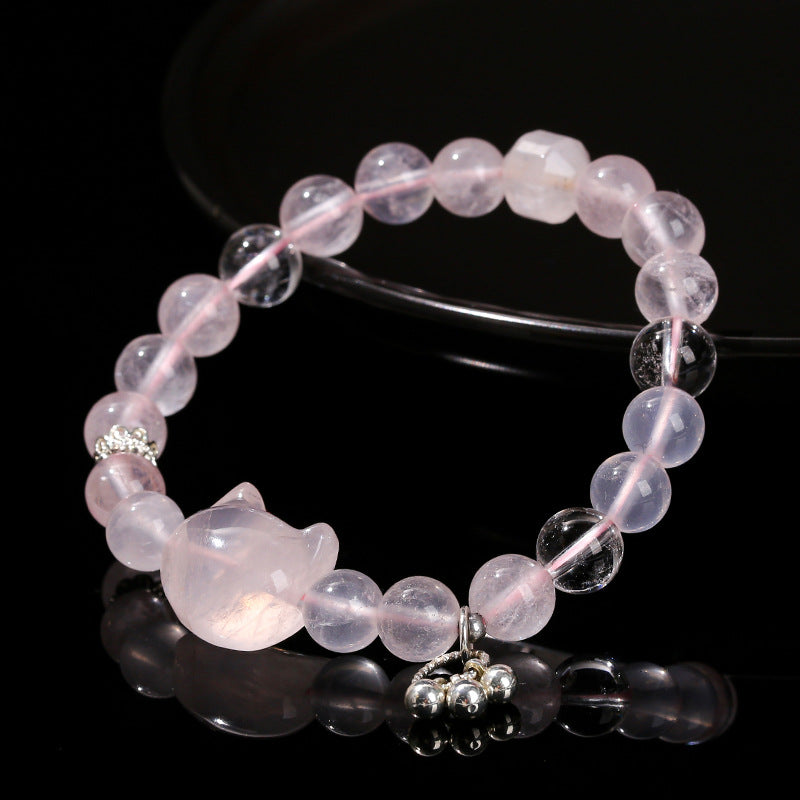 Jewelry Natural Star Light Pink Crystal Bracelets