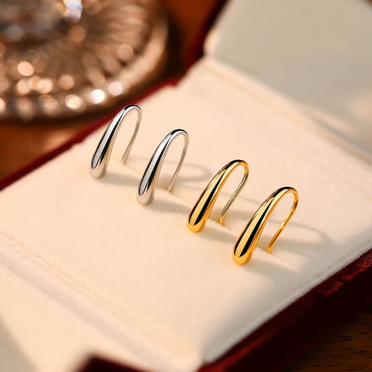 Women's Simple Cold Style Exquisite Petite Titanium Steel Earrings
