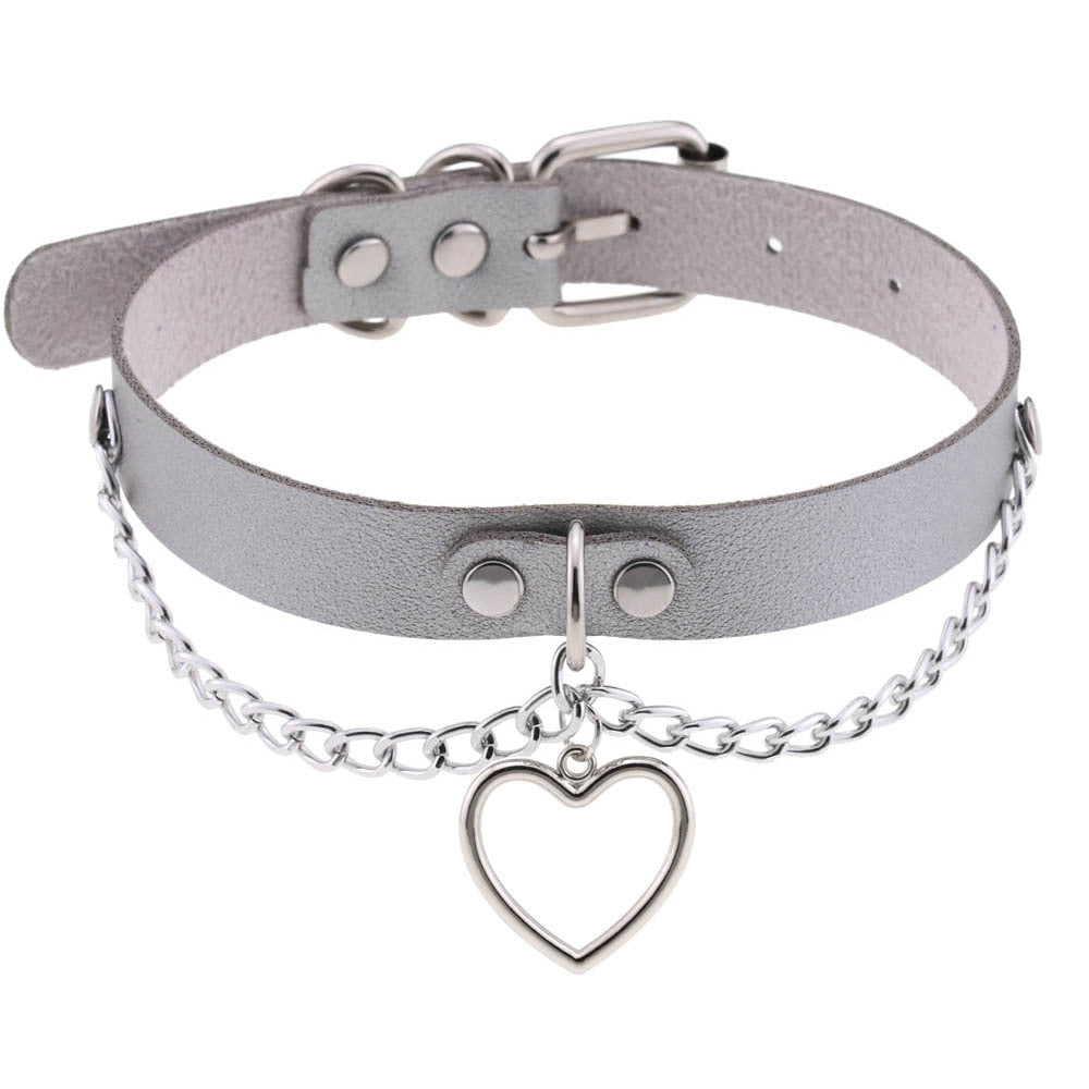 Heart-shaped Clavicle Classic Peach Heart Neck Band Collar