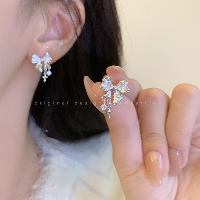 Women's Style Sier Pin Fashion Popular Ear Earrings