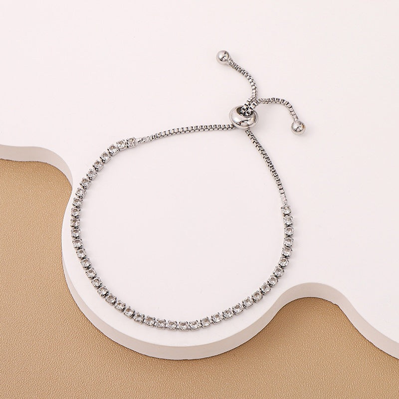 High-grade Affordable Luxury Fashion Alloy Crystal Bracelet