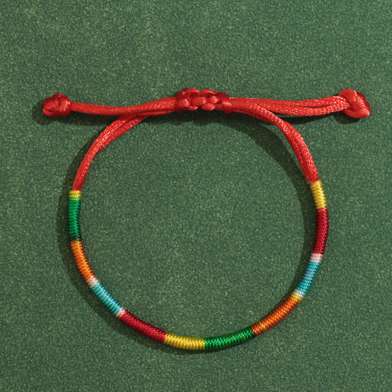 Colorful Rope Hand-woven Adjustable For Blessing Bracelets