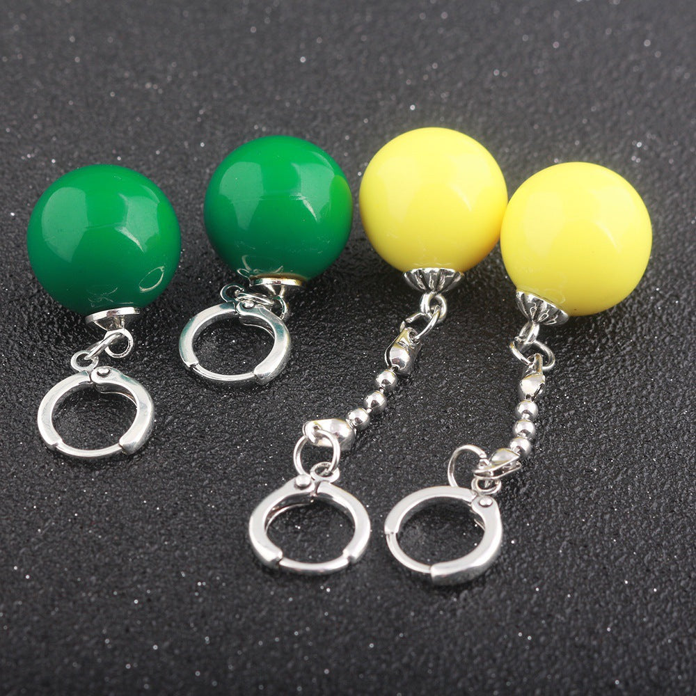 Anime Peripheral Dragon Ball Super Black Fit Space-time Without Ear Earrings