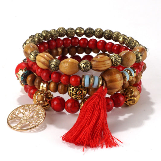 Bohemian Creative Tassel Beaded Fashion Jewellery Bracelet