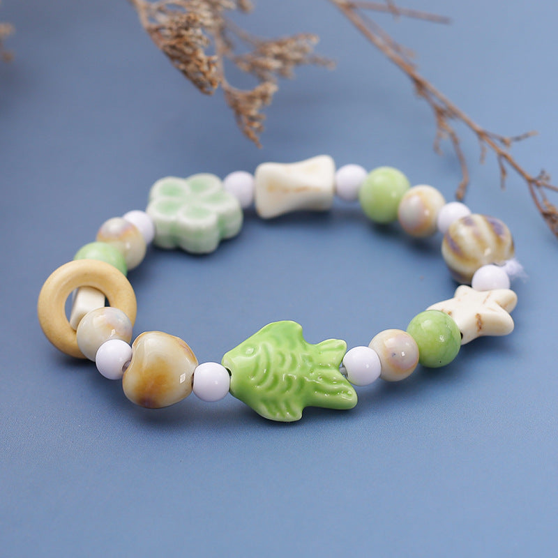 Stall Handmade Ceramic Pure Desire Wind Bracelet