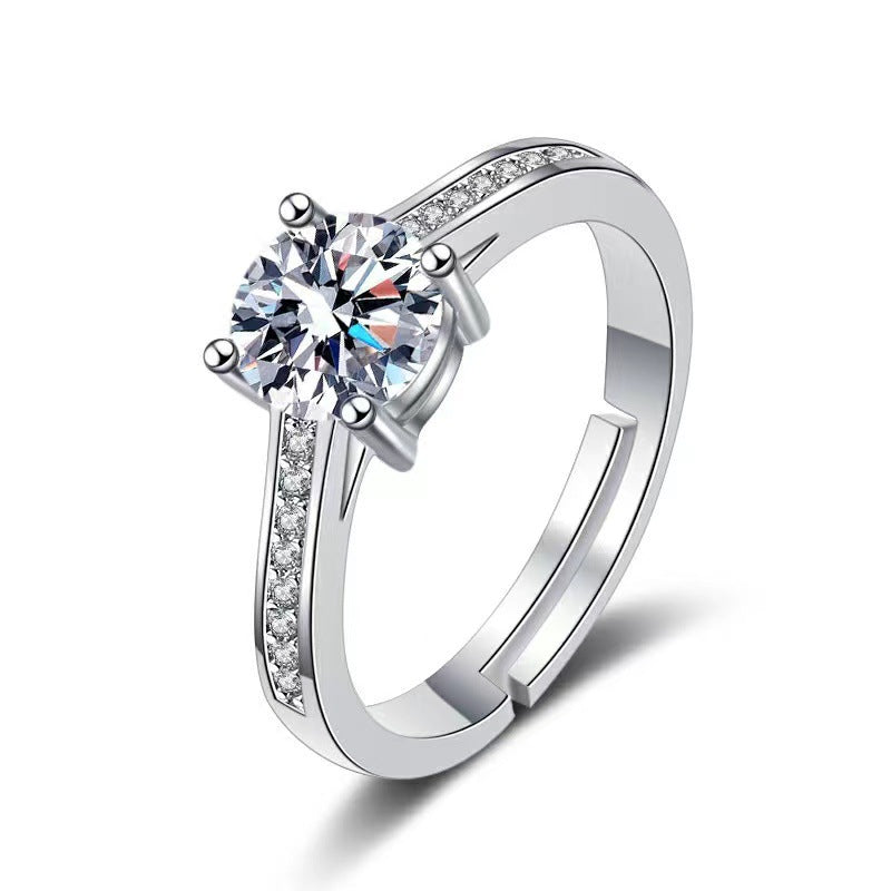 Streaming On Moissanite Female Affordable Luxury Fashion Rings