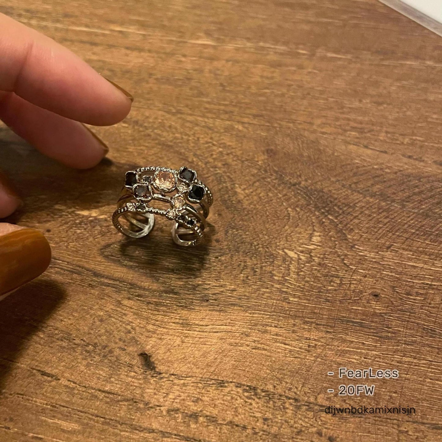 Exquisite Layered Design Temperament Open Index Ring