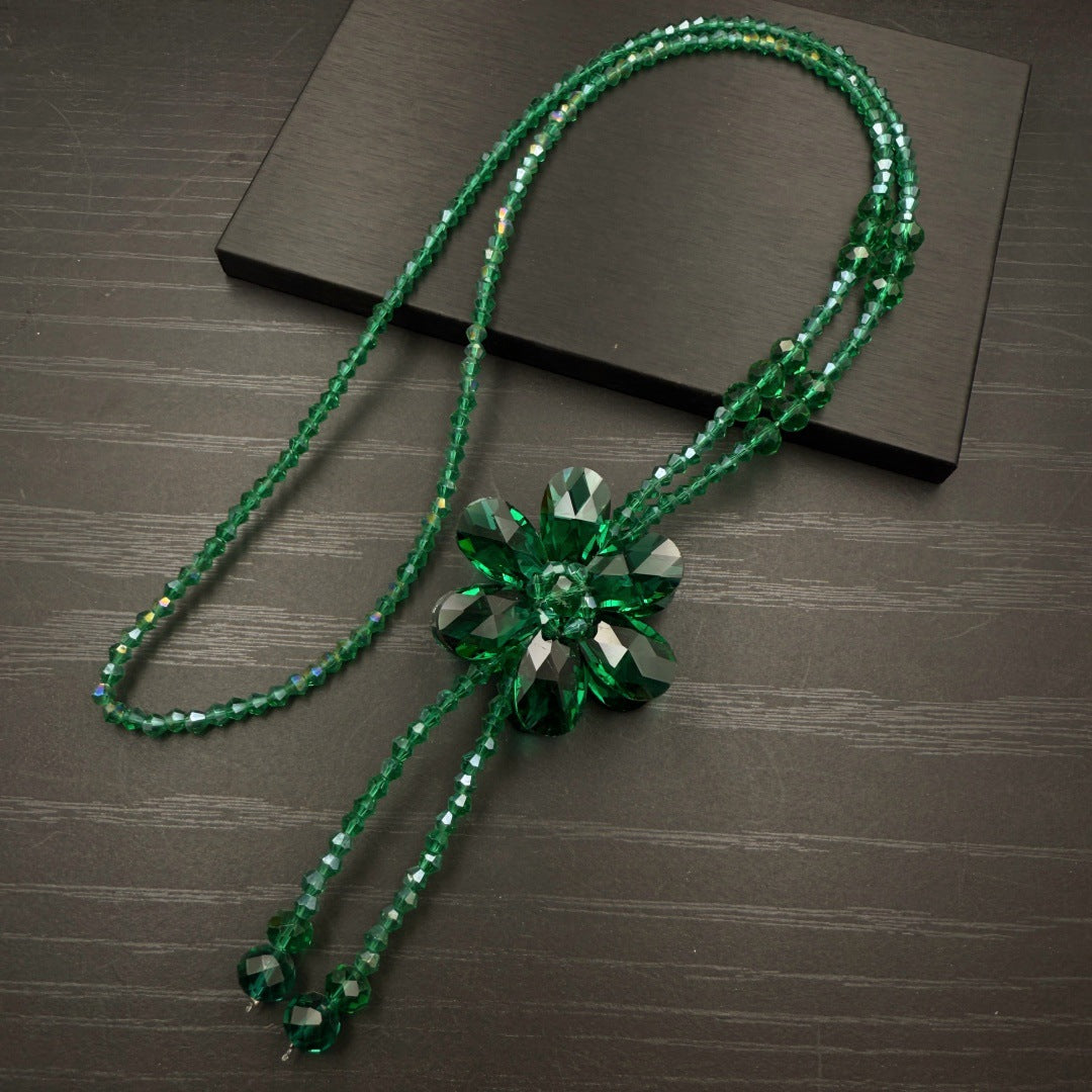 Women's Flower Sweater Chain Fashion Petals Refined Necklace