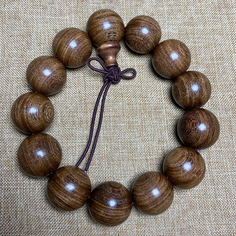 Women's & Men's Gold Sandalwood For Beads In Large Bracelet