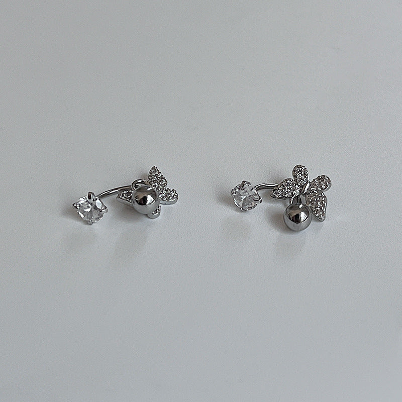 U-shaped Horseshoe Ear Bone Screw Cross Earrings