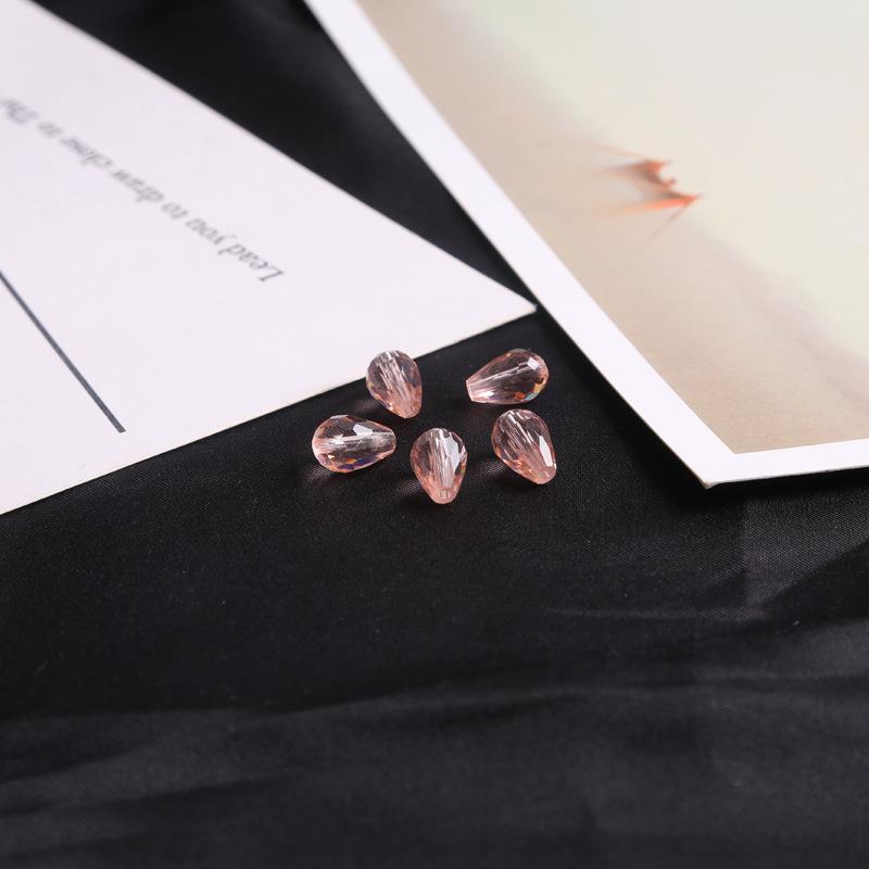 Drop-shaped Glass Crystal Loose Beads Handmade Rings