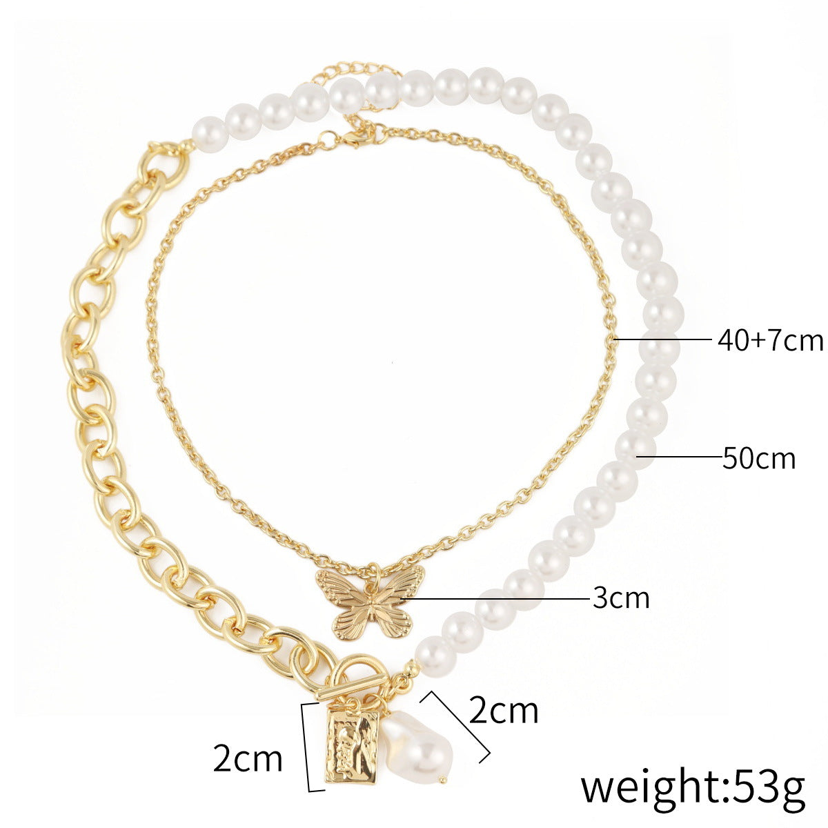 Irregular Pearl Shaped Retro Baroque Ornament Necklaces