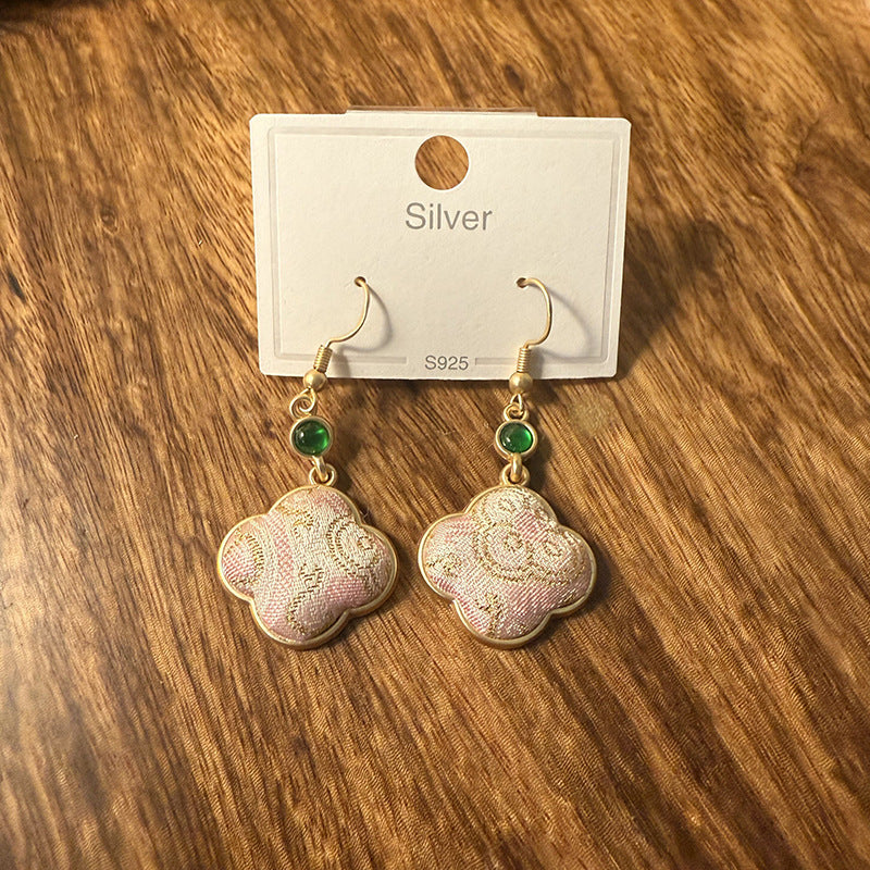 Women's Style Song Dynasty Brocade Handmade Chinese Ear Hook