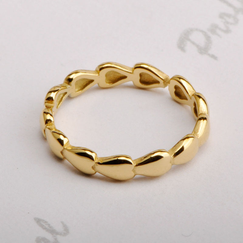 Style Simple Love Titanium Steel Niche Rings