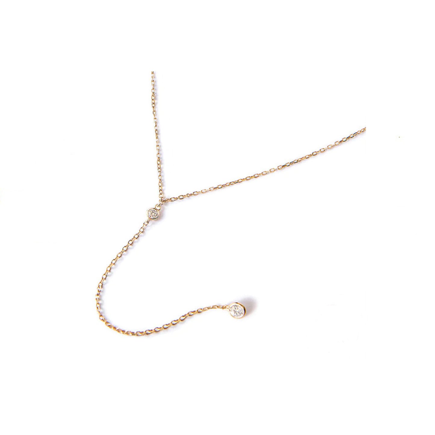 Acrylic Rhinestone Fashion Y-shaped Sexy Transparent Necklaces