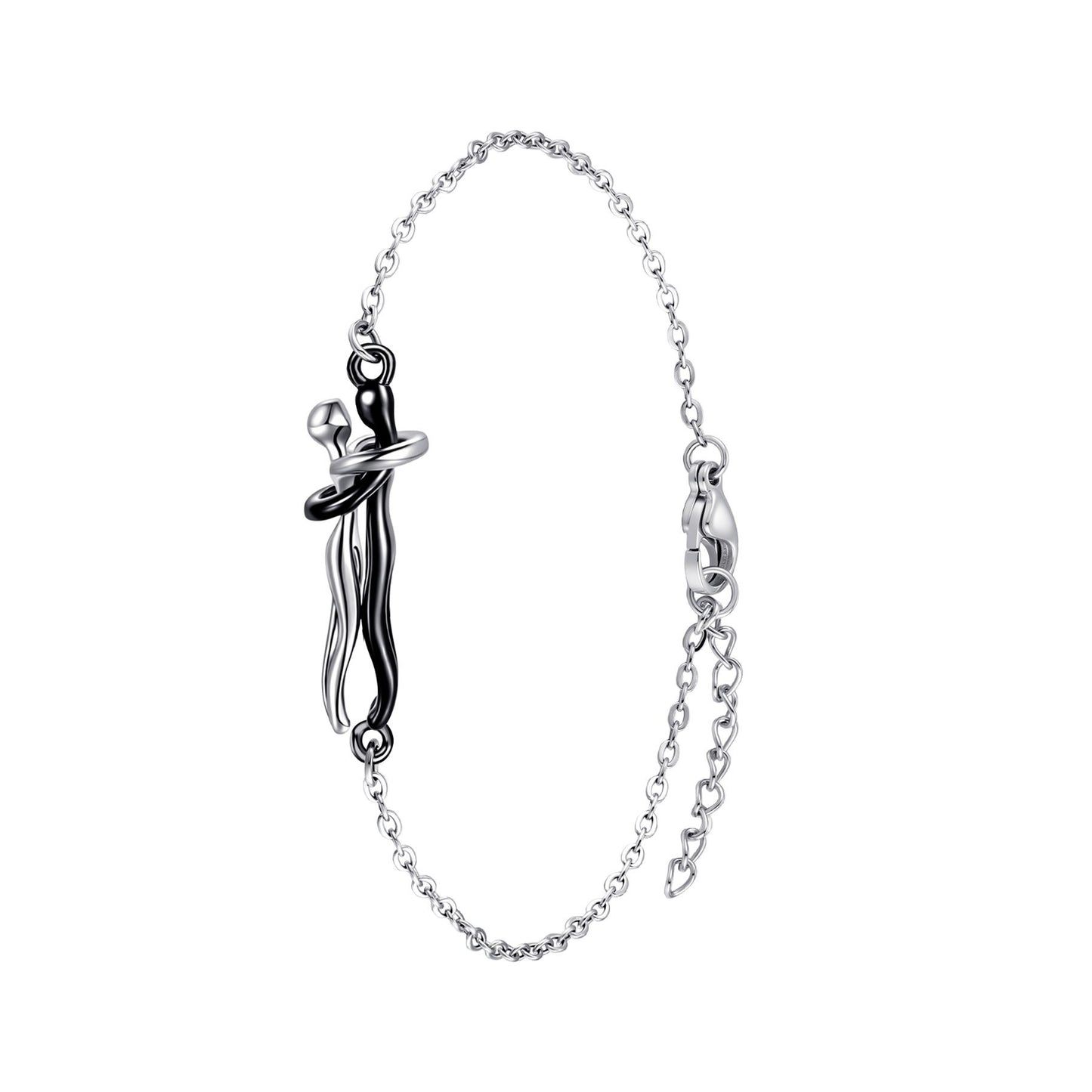 Women's & Men's Couple Hug Romantic Emotion Expression Clavicle Necklaces