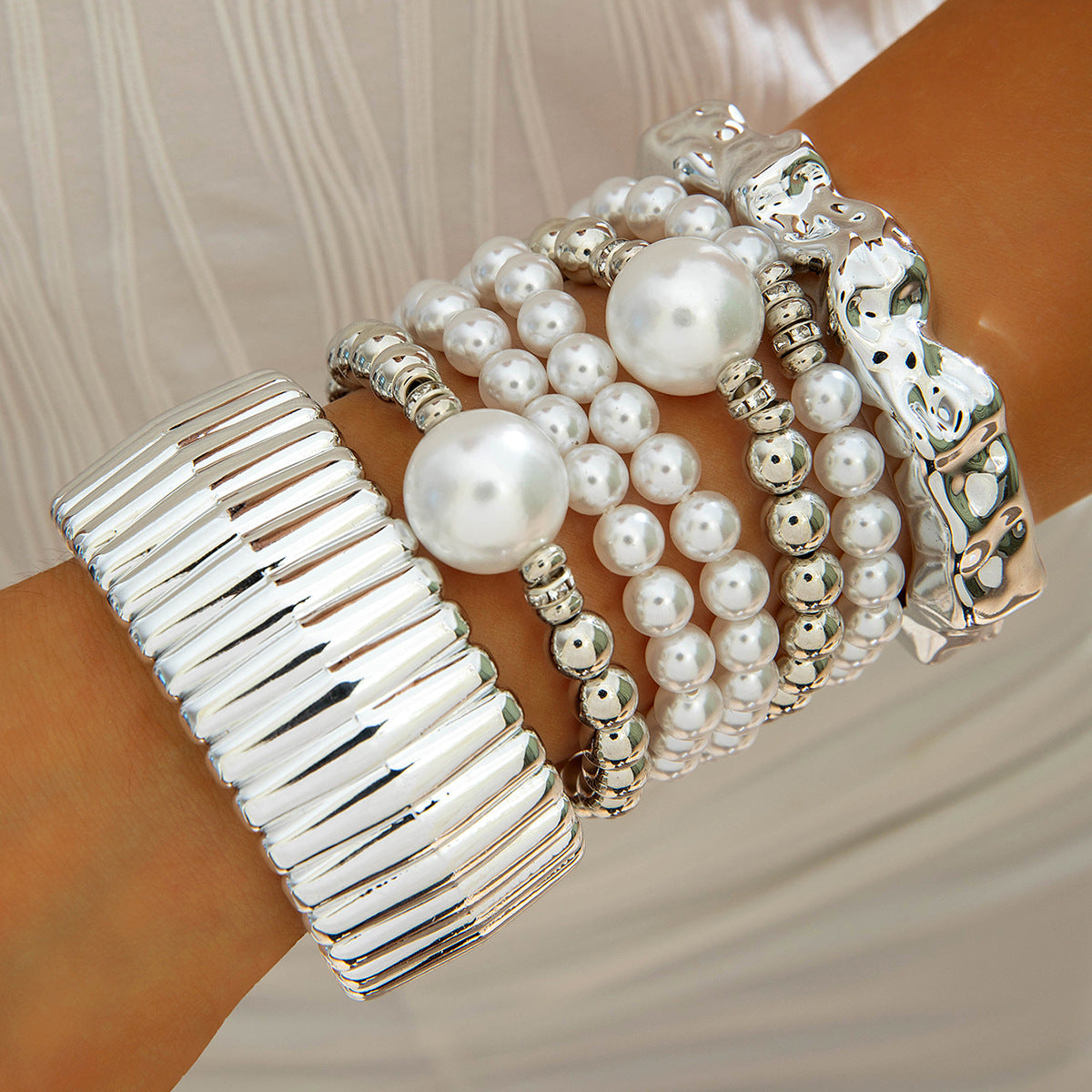 Popular Durable Line Geometric Exaggerated Open-ended Bracelets