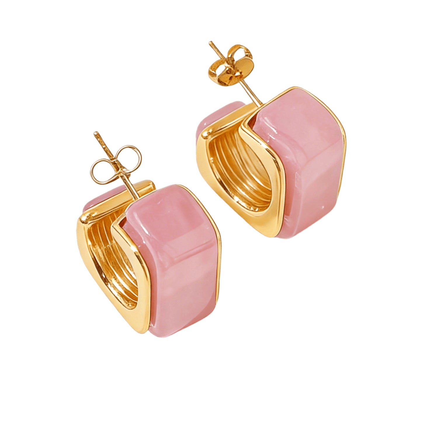 Retro Elegant Brown Amber Resin Personalized Shaped Affordable Luxury Fashion Rings