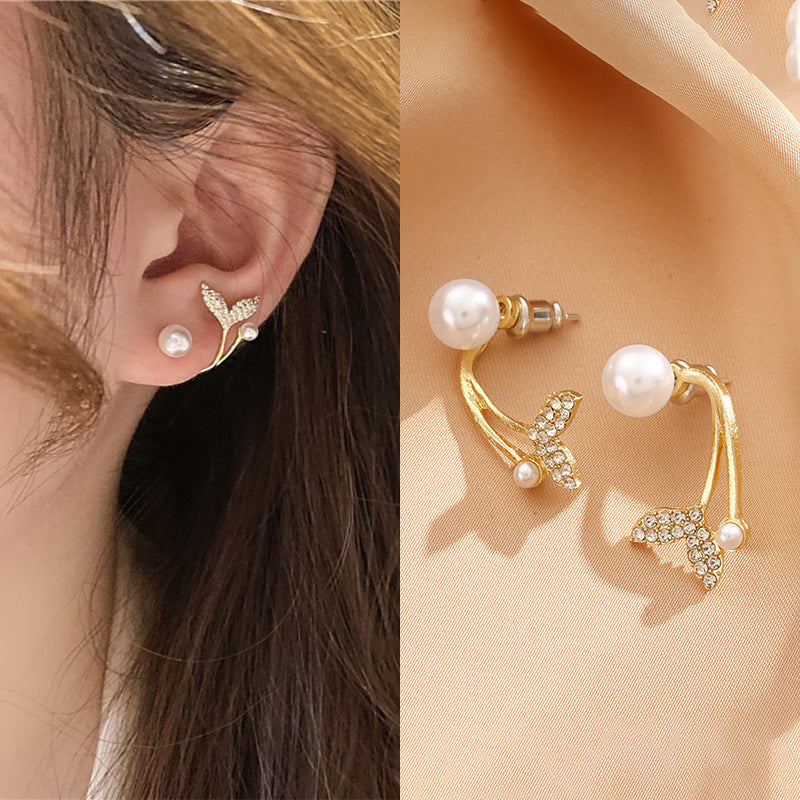 Women's Sier Needle Korean Simple Niche Temperament Earrings