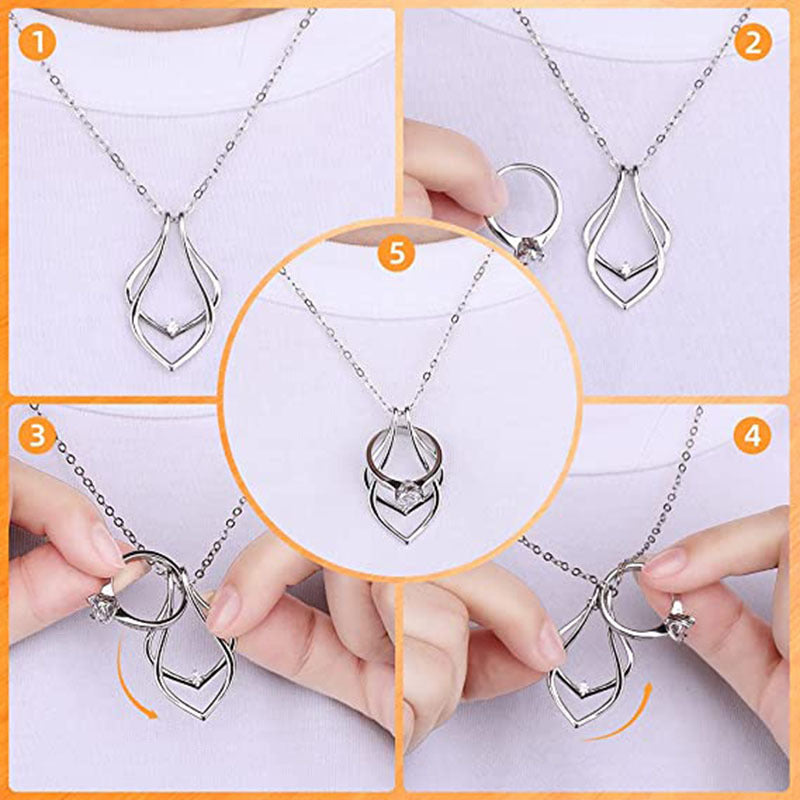 Fashion Geometry Pattern Stand Magic Engagement Pendants