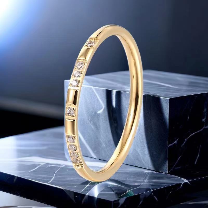 Women's Titanium Steel Electroplating Light Luxury Style Bracelets