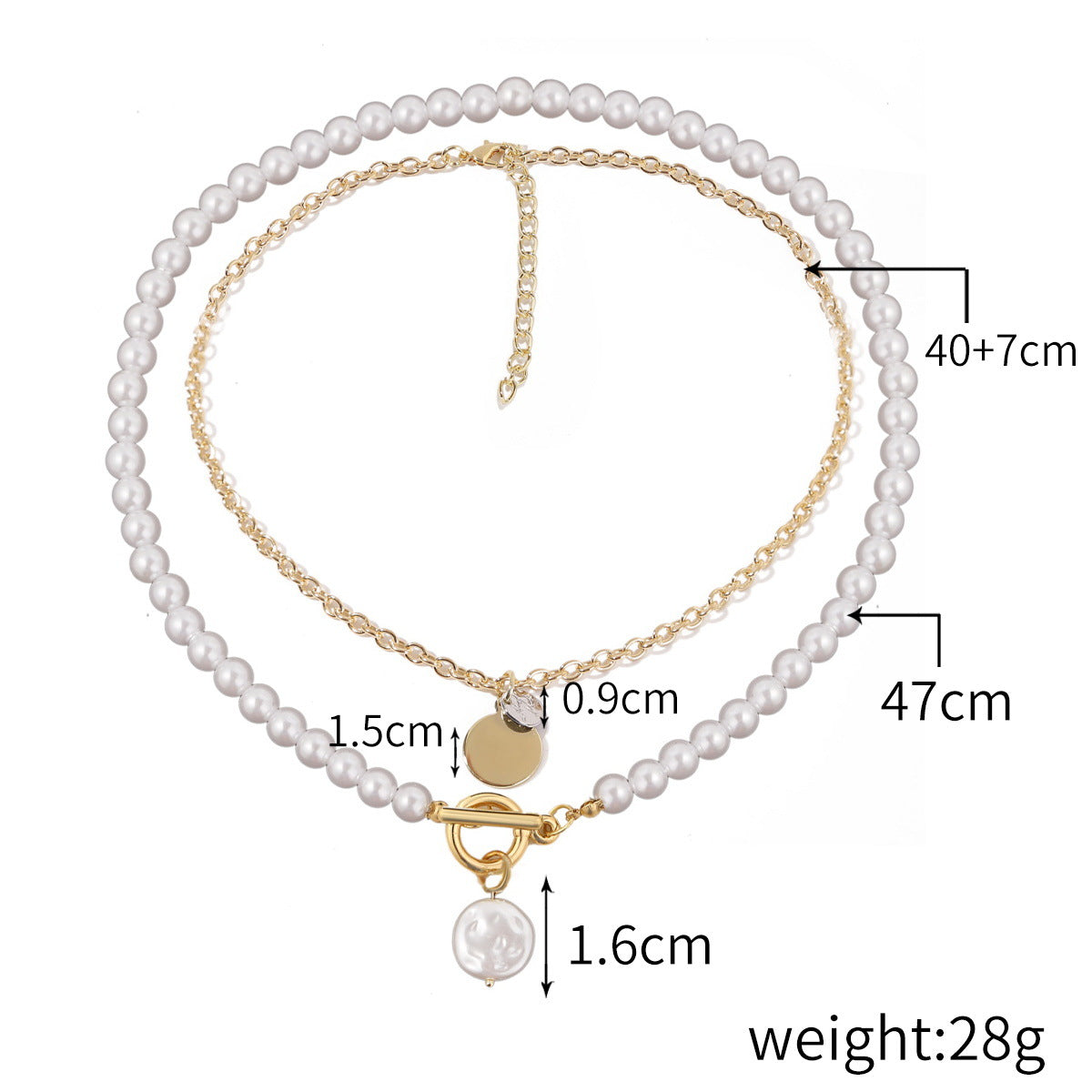 Irregular Pearl Shaped Retro Baroque Ornament Necklaces