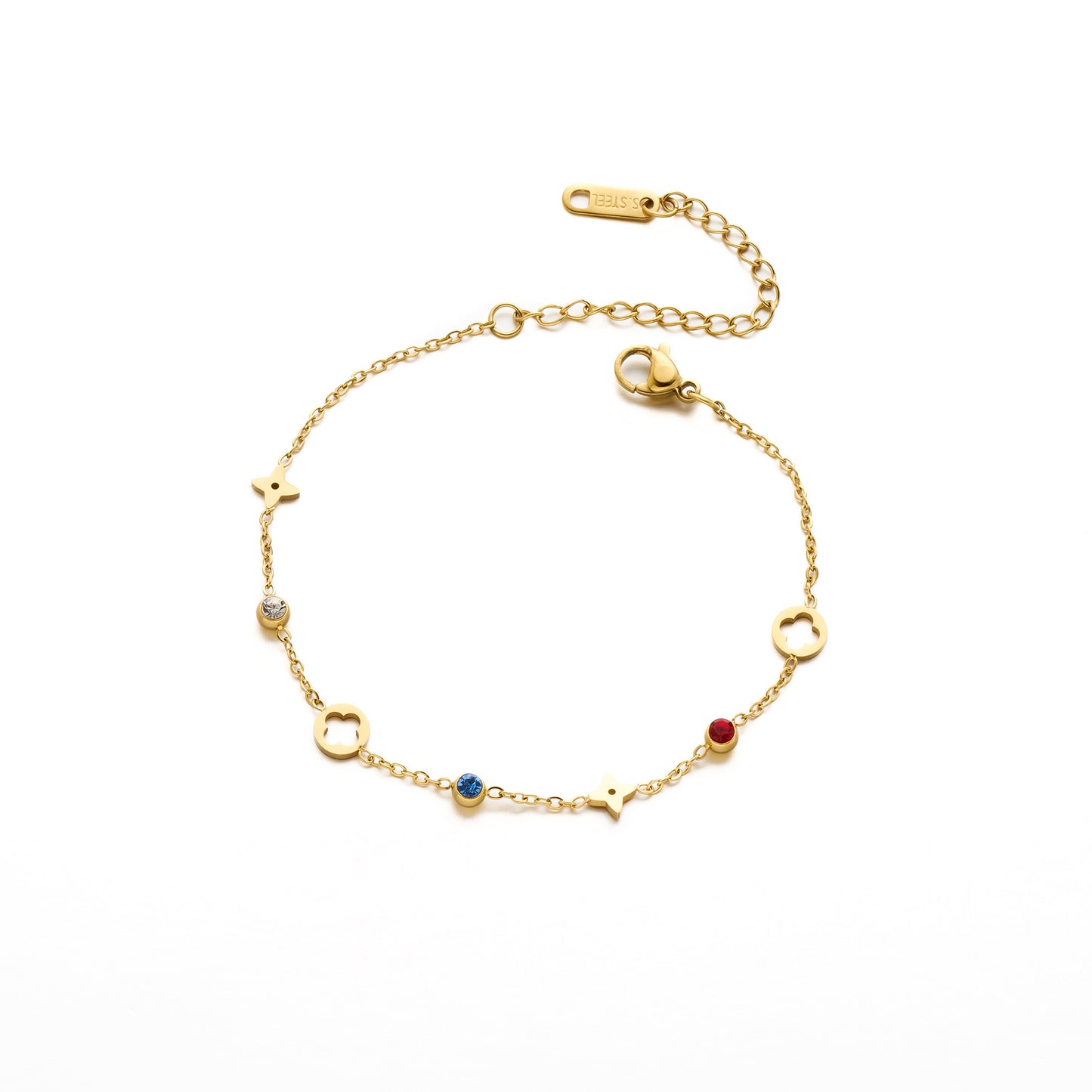 Women's Steel High-grade Gold Does Not Fade Anklets