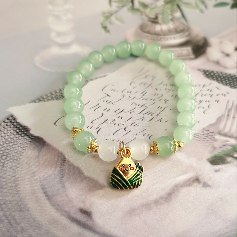 Style Bamboo Leaf National Beaded Female Retro Minority Design Bracelets