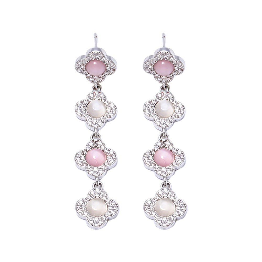 Women's Clover Light Luxury Exquisite High-grade Retro Fashion Jewelry Set