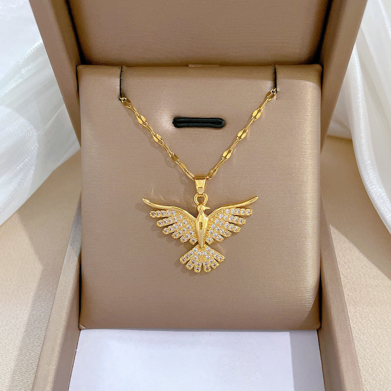 Women's Sun Cross Stainless Steel Fashion Personality Design Necklace