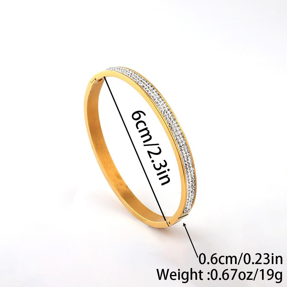 Titanium Steel Stainless Real Gold Furnace Bracelets