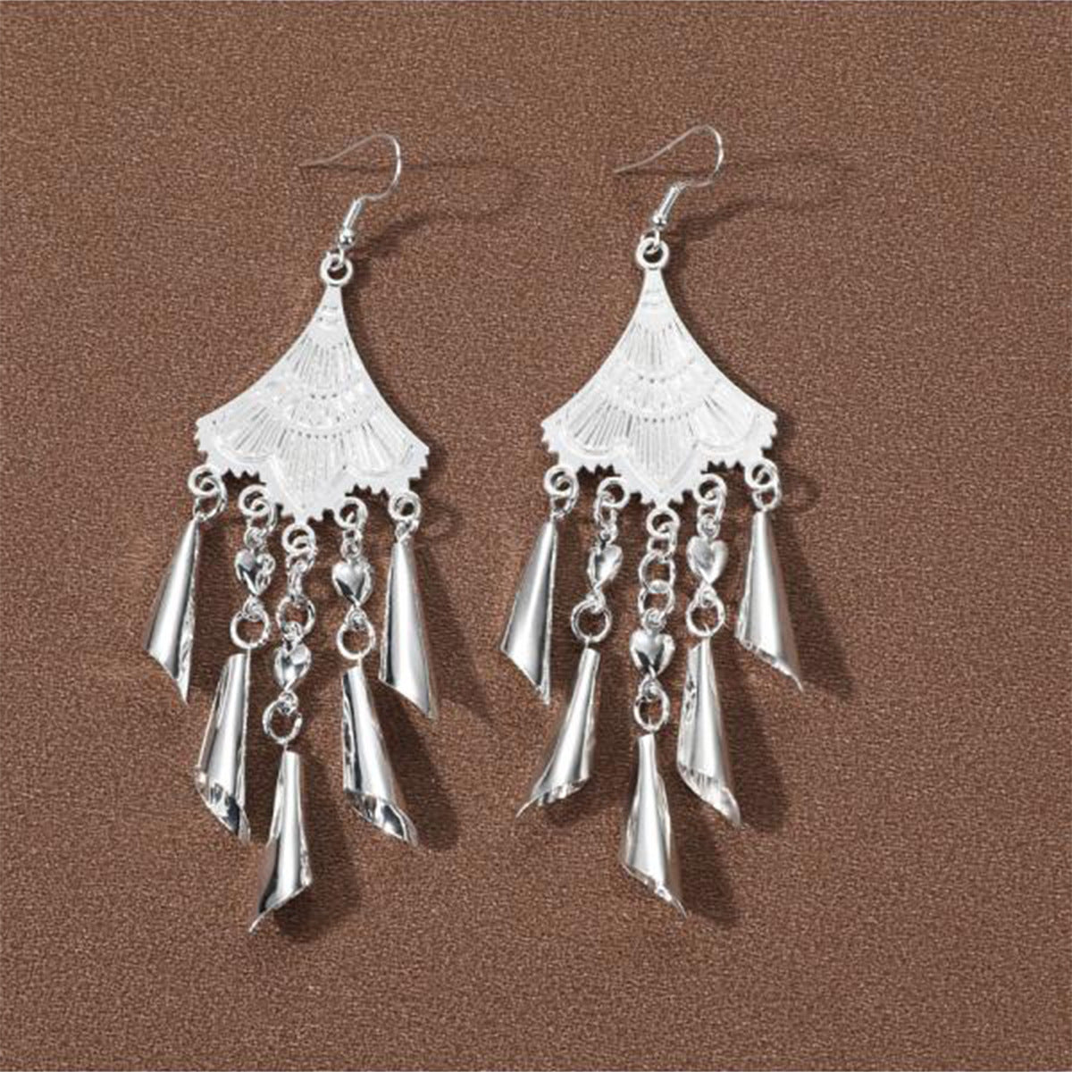 Minority Style Miao Sier Tassel Retro Personality Yunnan Summer Earrings