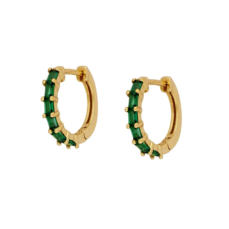Women's Sier Needle Eardrop Retro Fashion Geometry Pattern Earrings
