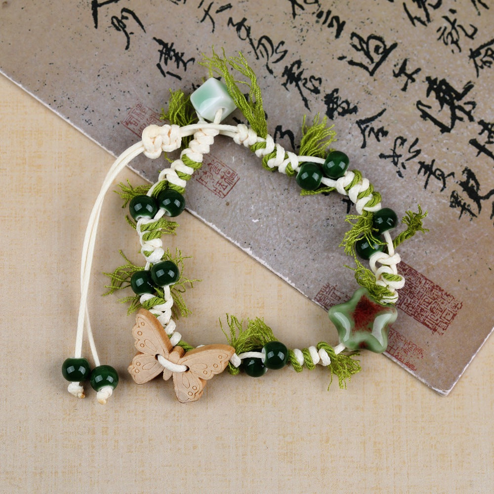 Style Literary Couple High-grade Fresh Cross Stall Bracelet