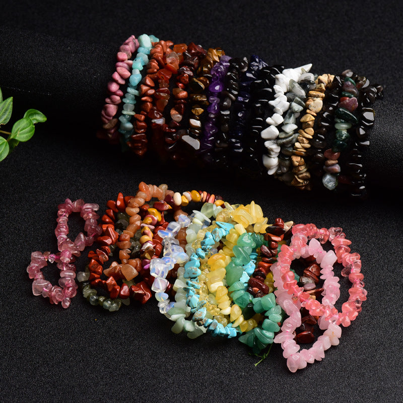 Stone Chain Citrine White-barked Pine Tigereye Trendy Male Female Personality Bracelet