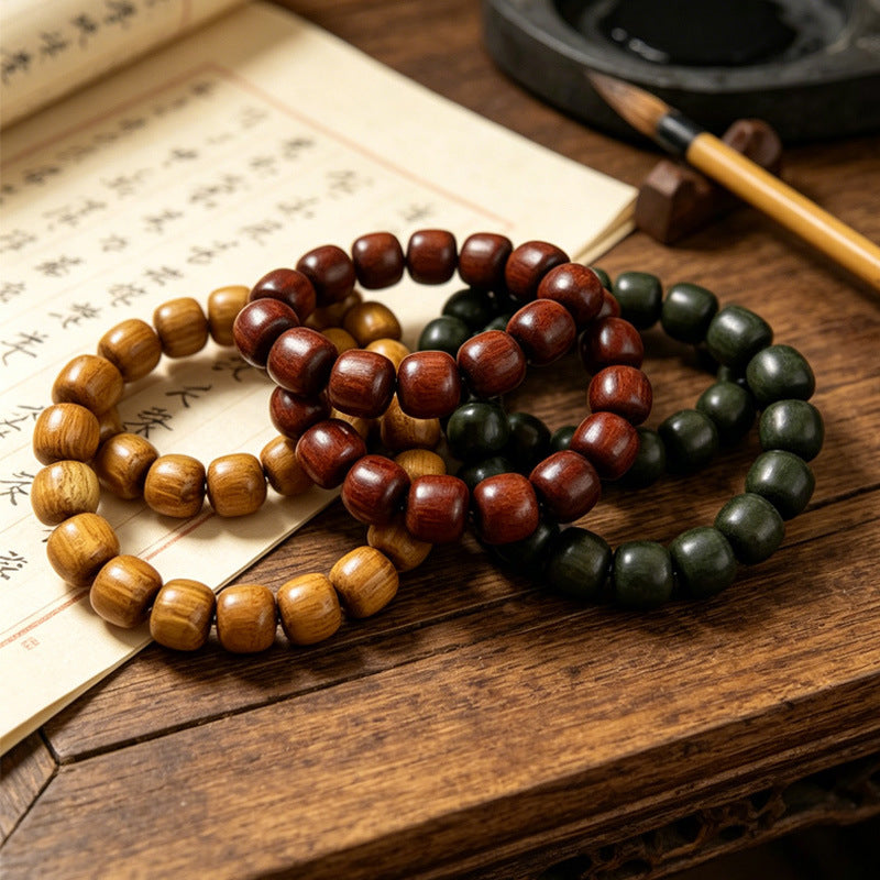 Women's & Men's Wooden Ethnic Style Craftwork Hand Pieces Beads String Bracelet