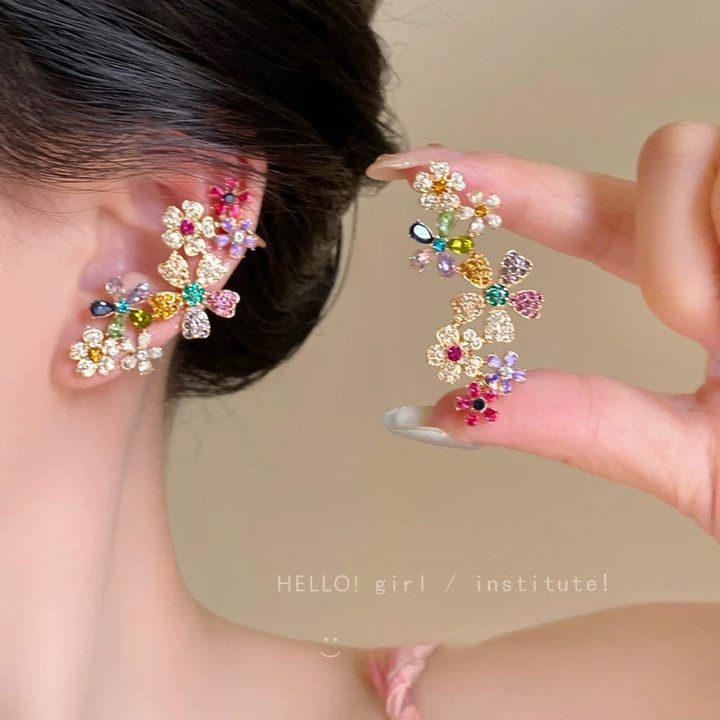 Charming Colored Series Sports Style Female Earrings