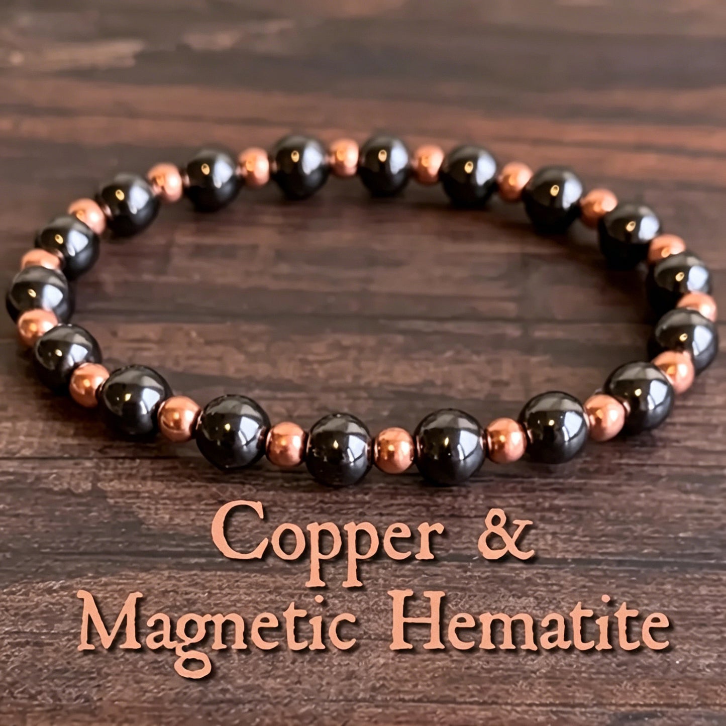 Haematite Small Golden Beads Copper Bead Artificial Beaded Personality Bracelet