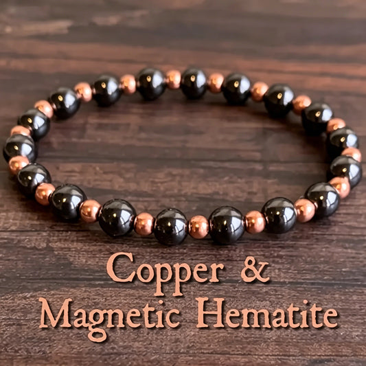 Haematite Small Golden Beads Copper Bead Artificial Beaded Personality Bracelet